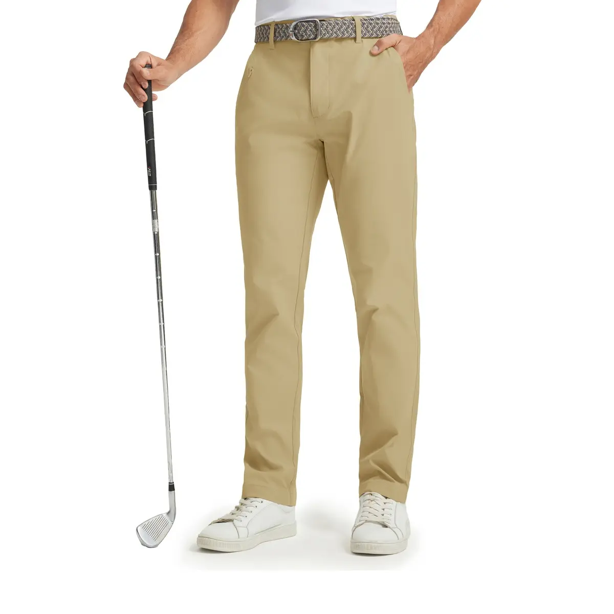MAELREG Men’s Golf Pants Water Resistant 8 Pocket Lightweight Stretch Business Casual Work Dress Pants 30/32/34 for Fall