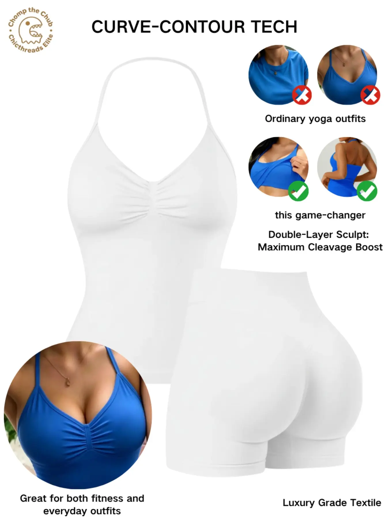 Bootie Lifting & Snatched Waist Yoga Set, Halter Ruched Top + High Waist Sculpting Shorts, Ideal for Gym, Yoga, Activewear, Gym Workout Set, High Stretch Sporty, Gym Clothes Workout Bootie Lifting & Snatched Waist Yoga Set, Halter Ruched Top + High Waist Sculpting Shorts, Ideal for Gym, Yoga, Activewear, Gym Workout Set, High Stretch Sporty, Gym Clothes Workout