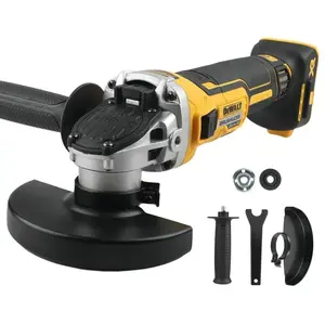 DEWALT DCG405NT 125MM Cordless Grinder | E-Clutch Safety 9000RPM | Metal & Wood Use