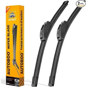 AUTOBOO 13" and 13" Windshield Wipers Blades (Pack Of 2),OEM Quality Premium All-Seasons Wiper blades,Stable and Quiet Armor wiper blades