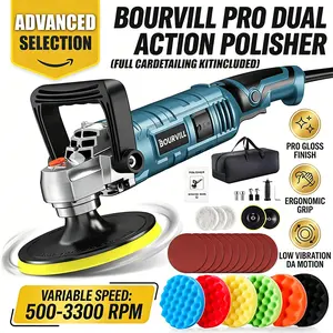 【DealsForYouDays】Buffer Polisher, 1600W 7 Inch Rotary Buffer Polisher Waxer, 7 Variable Speed 500-3300 RPM, Detachable Handle for Car, Boat Sanding, Polishing, Waxing Tool Box Tool Kit Heavy Duty