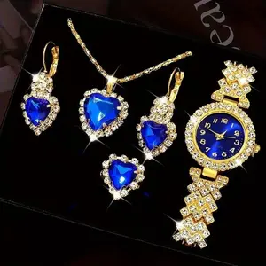 colorful diamond British wristwatch, necklace pendant, holiday gift jewelry, elegant design, Ladies' wristwatch, suitable for daily wear