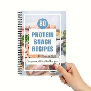 Healthy Snack & Smoothie Recipe Notebook - 89-Page Guided Journal for Protein-Rich Meals, Simple & Nutritious Cooking Ideas, Personal Meal Planner for Fitness Lovers & Healthy Lifestyle Enthusiasts, Spiral Notebook