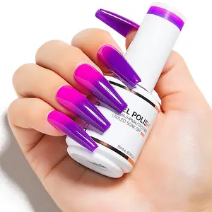 Nicedeco Color Changing Gel Nail Polish, UV/LED Soak-Off Temperature Change Gel Polish Nail Art Manicure Pedicure, Salon & Home Use - Long Lasting & Easy to Apply 15ML-001