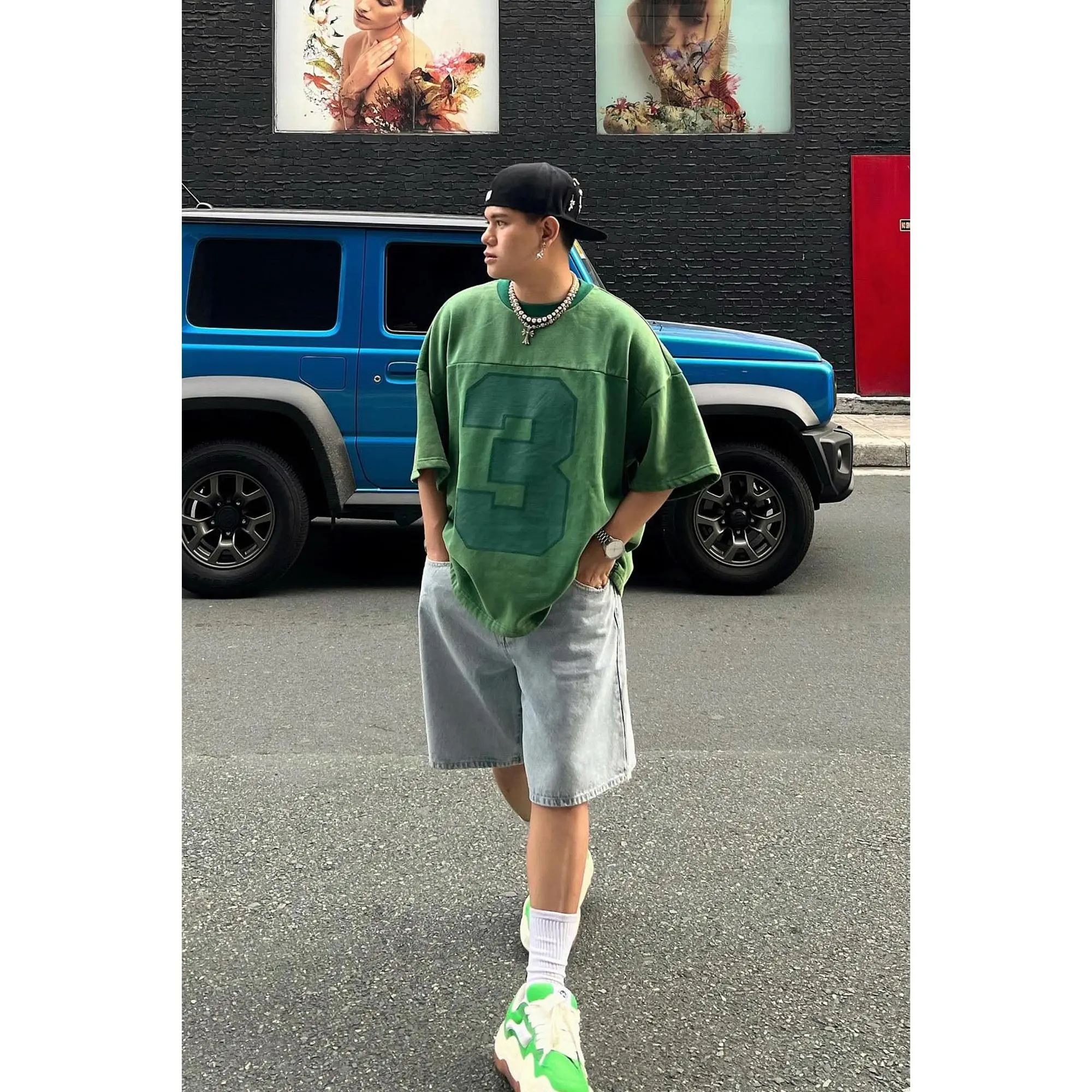 Kyle Oversized Tee - Green Kyle Oversized Tee - Green