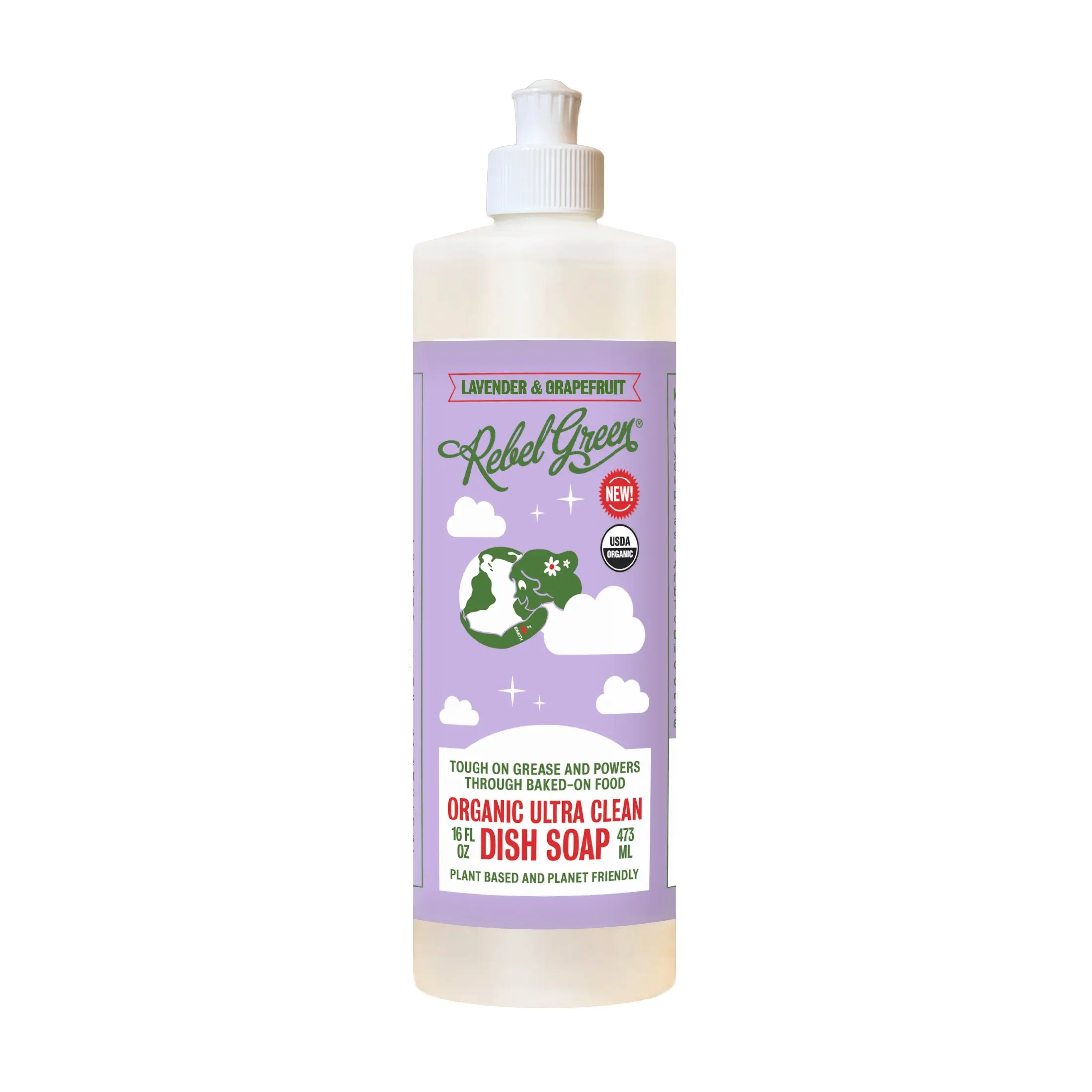 Organic Ultra Clean Dish Soap - Lavender & Grapefruit 16oz
