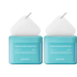 MEDIHEAL Madecassoside Toner Pads with Centella Asiatica for Blemish Treatment & Even Skin Tone Vegan Gauze Fabric 200 Pads 2 Pack