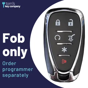 Brand New Aftermarket 6 Button (Remote Start, Trunk/Hatch Release & Special Function) Smart Key for Select Cadillac, Chevrolet, & GMC (GMSK-1066-RSTHRS-6B)