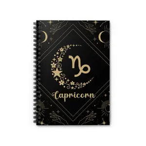 Capricorn Notebook, Capricorn Journal, Zodiac Journal, Notes, Craft Journal, Spiral Notebook Ruled Line, Goal Tracker, Dream Journal, Story Starter, Grocery Notebook