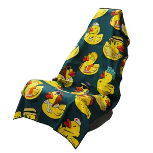Get Ducked Waterproof Car Seat Cover Towel, Universal Sweat-Proof Seat Protector for Gym, Beach, Swimming, Hunting, Fishing & Everyday Driving