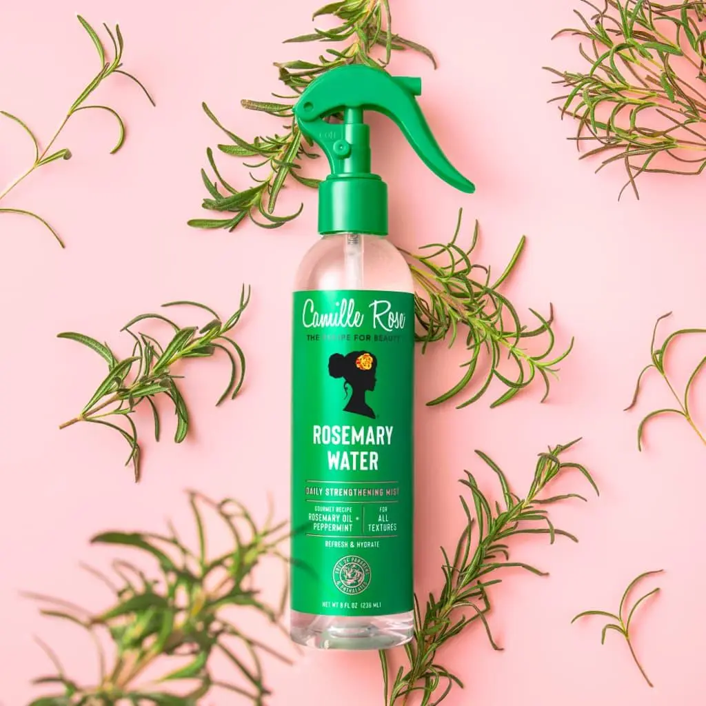 Camille Rose Rosemary Water Daily Strengthening Mist, 8 oz, Nourishing Hair Mist, Refreshes Scalp, Hydration Camille Rose Rosemary Water Daily Strengthening Mist, 8 oz, Nourishing Hair Mist, Refreshes Scalp, Hydration