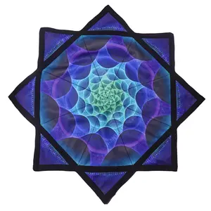 Flowstar dapo flowchakra double-sided printing with large flowing waves of stars with fluorescent effect
