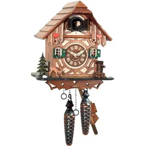 212 MAIN Alexander Taron 413QM Engstler Wood Cuckoo Clock - Full Size, Battery-Operated, Home Decor, Music Play, Ideal Gift