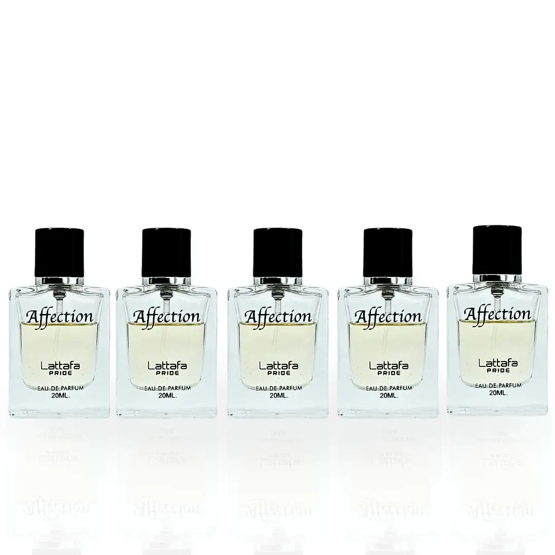 Affection EDP 20ML (0.6 OZ) By Lattafa Pride | Travel Size, Fragrance Miniatures. (PACK OF 5)