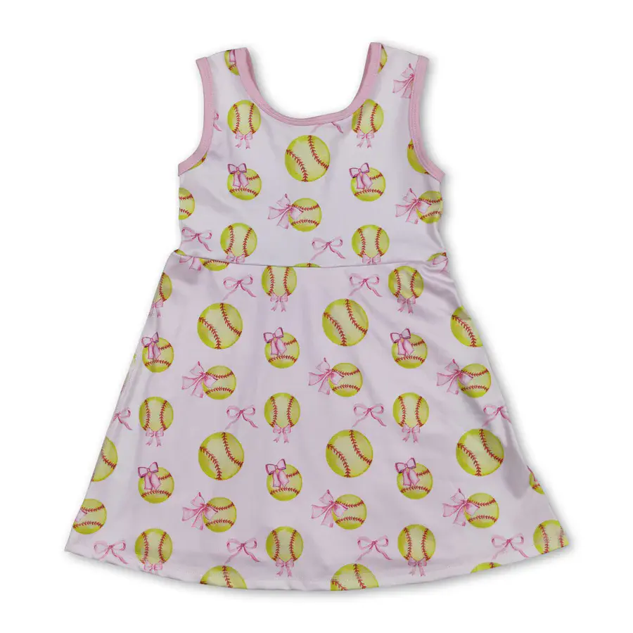 Girls' Athletic Casual Baseball Style Dress