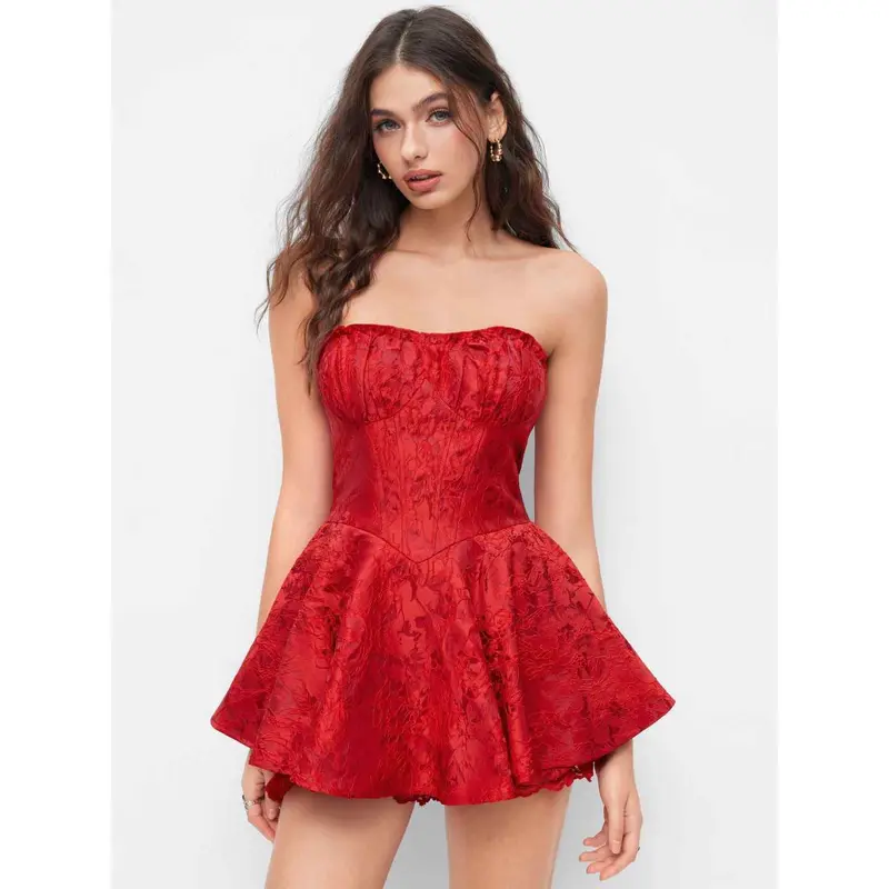 jacquard mini dress - TikTok Shop