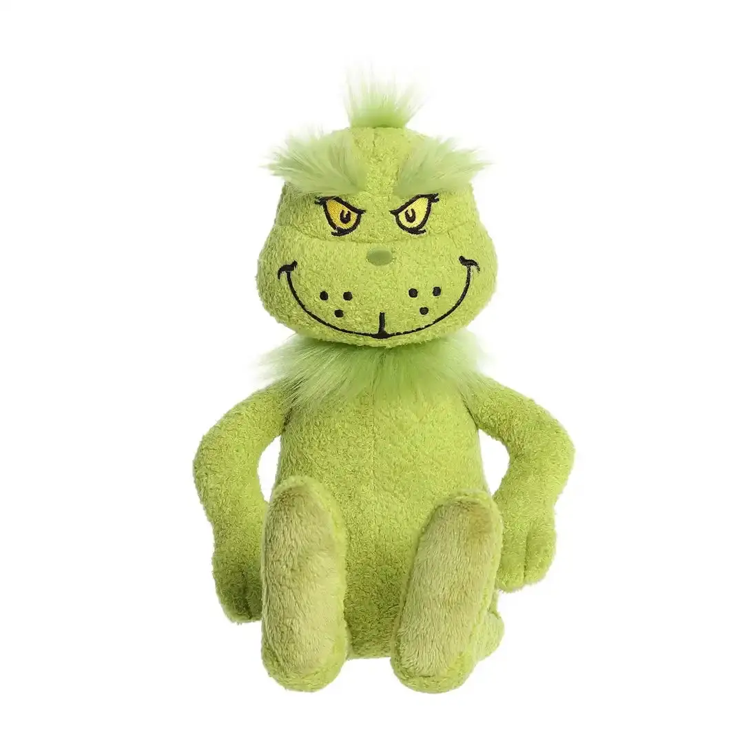 Aurora 13" Vintage Grinch Stuffed Toy, Whimsical Dr. Seuss Themed Plush for Interactive Play