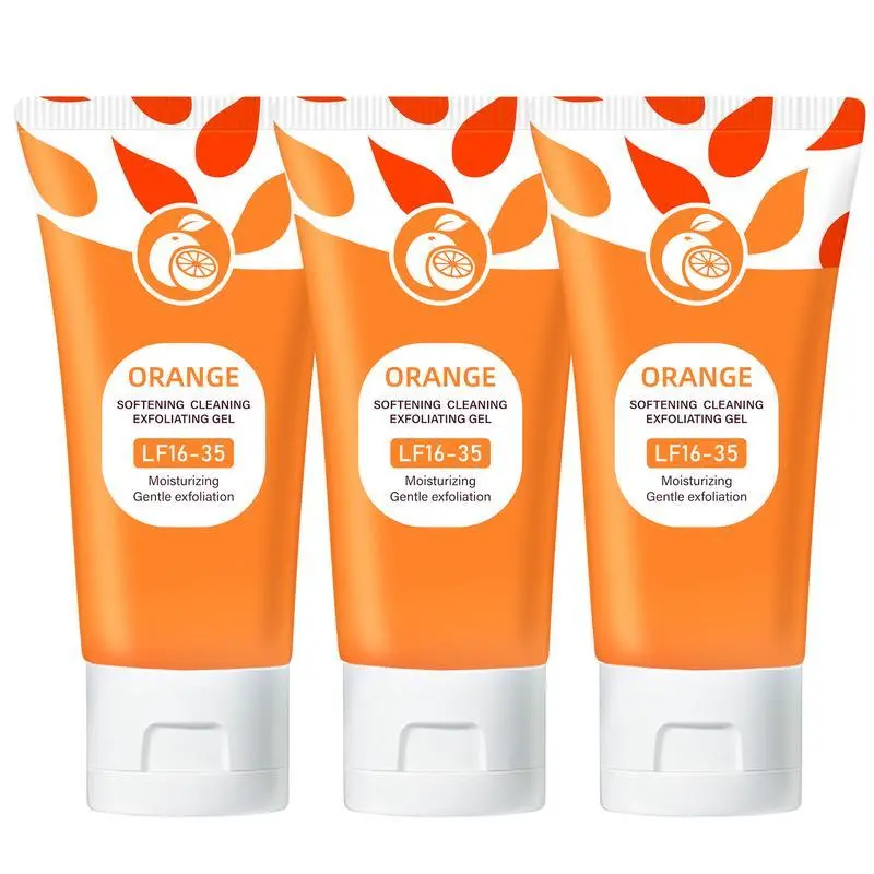 Orange Fragrance Exfoliating Gel LF16-35 Deep Cleaning Nourishing Moisturizing for All Skin Types Facial Body Cleanser