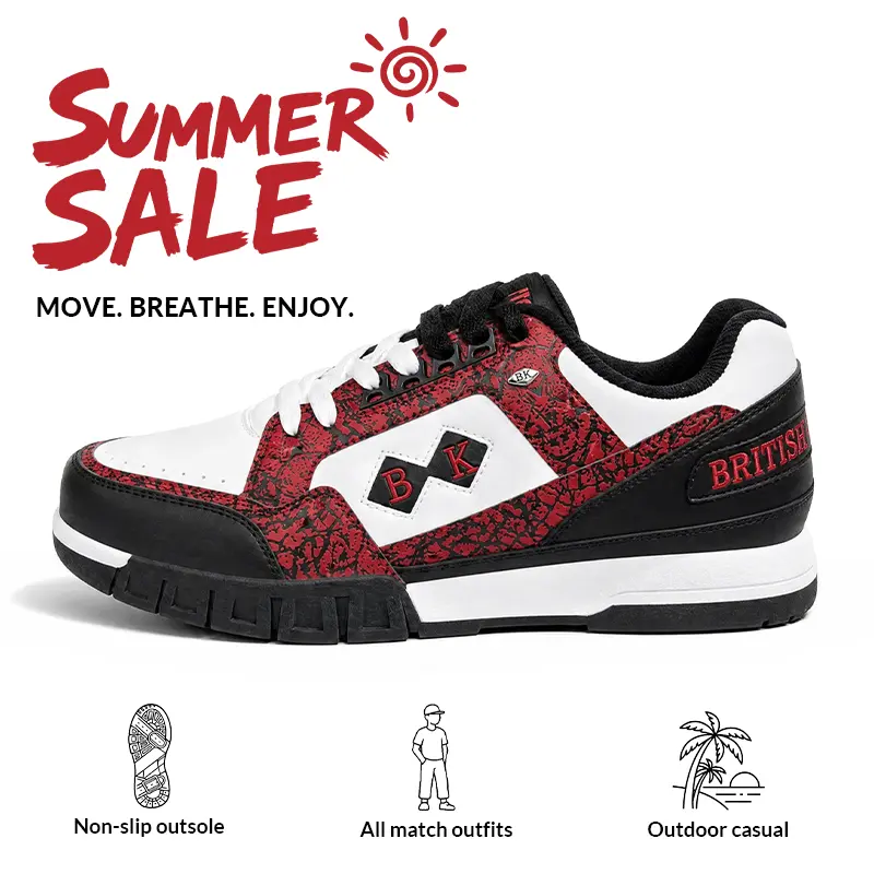 British Knights Men's Casual Old School Sneakers - Comfy Daily Footwear for Sneakerheads, Back-to-School Wear black shoes, men's shoes, everyday sneaker, durable outsole, sohochic TikTok Shop Stock Up Pick,   Training Running Boy Athletic Closed