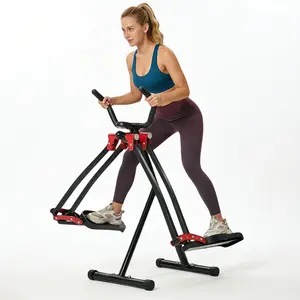 Air Walker Elliptical Glider Machine for Home Workout – 360° Side to Side Stepper, Low Impact Full Body Cardio Equipment for Adults & Seniors, Compact Indoor Fitness Trainer