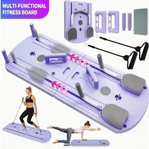 2026 Pilates Board, 10-in-1 Abdominal and Push-Up Training Board - Essential Multifunctional Pilates Abdominal Trainer for Core Strengthening, Lightweight, Foldable, and a Must-Have for an Effective Home Gym