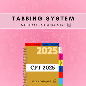 Medical Coding Girl Tabbing System - CPT 2025 AMA