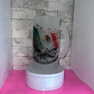 BANDERA Frosted mugs. 16 oz Perfect beverage-Drinkware,