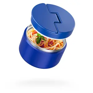 QUITES 12oz Soup Thermo for Hot Food Kids Vacuum Insulated Food Jar Twist-Free Soup Thermo for Hot Food Kids Leakproof Stainless Steel Wide Mouth Lunch Container