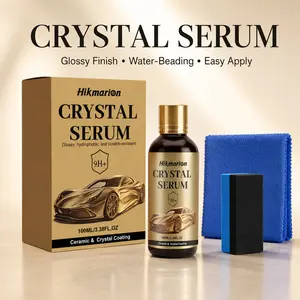Crystal Serum Advanced Graphene Ceramic Coating for Cars(100ML) 9H Graphene Coating for Auto Car Detailing 10+ Years of Long Lasting Car Protection Gloss Hydrophobicty Anti Scratch