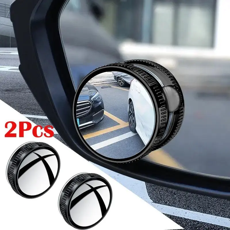 【TikTokShopBackToSchool】JOYTUTUS 2026 2 Counts Car Blind Spot Mirror Rearview Mirror with Rain Cover Multifunctional 2-in-1 Rain Shield for Enhanced Visibility & Safety on Rainy Days,car accessories