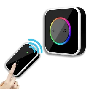 1000Ft Wireless Doorbell – Waterproof Smart Door Chime with 45 Melodies, Adjustable Volume & Colorful LED Flash. Easy Install Home Security Doorbell Kit for House, Apartment & Office, Loud 120dB Alert Design