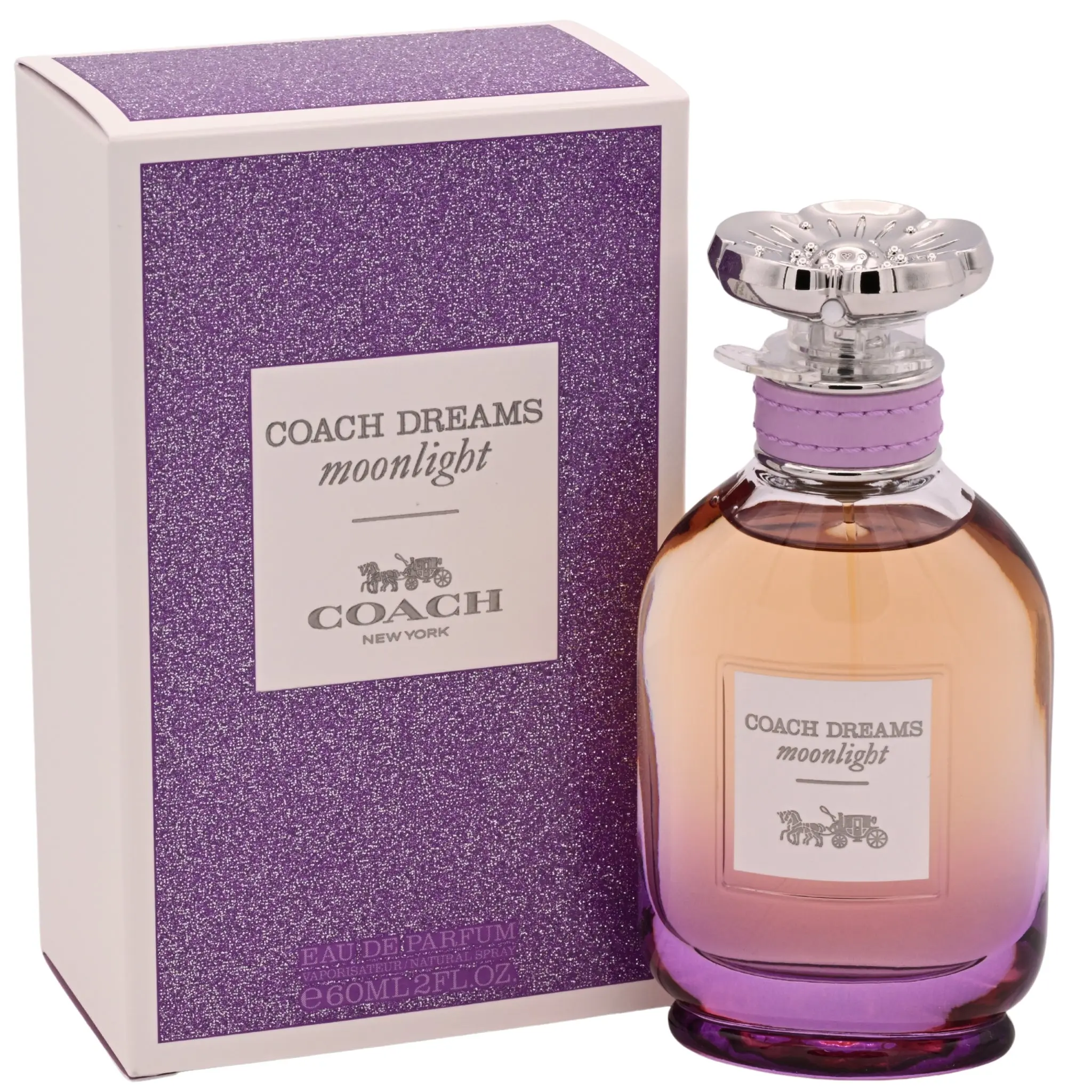 Coach Dreams Moonlight Eau de Parfum Spray, Uplifting Nighttime Floral Scent for Women with Rose & Jasmin, 2 fl oz, New Retail Box, Smelling Good, Nighttime Magic, Effortless And Uplifting, Floral Scents Perfume, Signature Scent