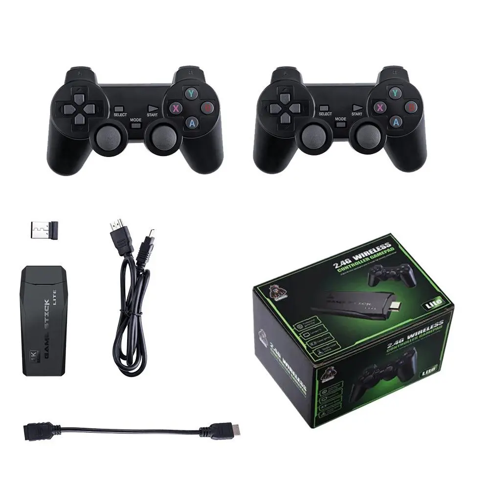 Retro Mass Games Console (No PS2/N64) - Tech Gadgets, 20000+ Built-in Games, 9 Emulators, 2 Wireless Controllers, HD Output, 64GB SD Card, Portable Gaming System - Father's Day Gifts for Kids & Adults