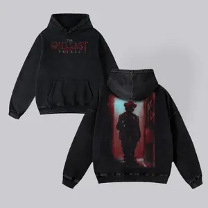 The Outlast Trials Vintage Wash Graphic Tee – Unisex Cotton Streetwear Tshirt, Horror Game Merch Hoodie/T-shirt Gift, Summer Mens Clothing