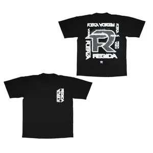 PLVO Fuerza Regida Band Basic Graphic Cotton Crewneck T-Shirt 2 Sides Foe Men and Women Comfort Colors