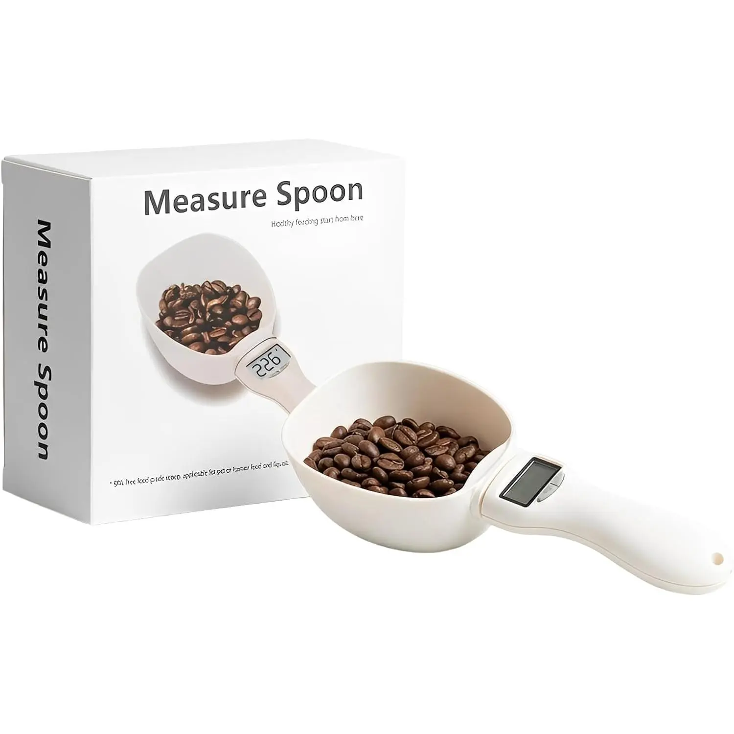 Digital Measuring Spoon, Father Day Gifts, Electronic Measuring Spoon Scale, High Precision Food Scale with LCD Display, ABS Kitchen Measuring Spoon for Grams, Ounces, ml & Cups