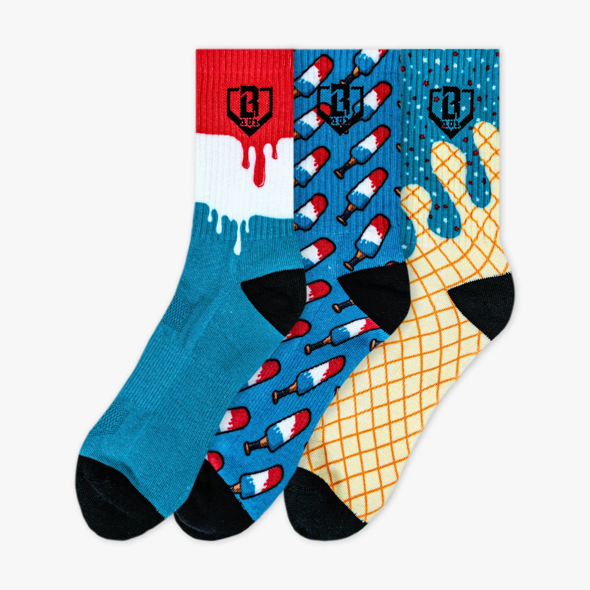 Bomb Pop Performance Socks 3-Pack