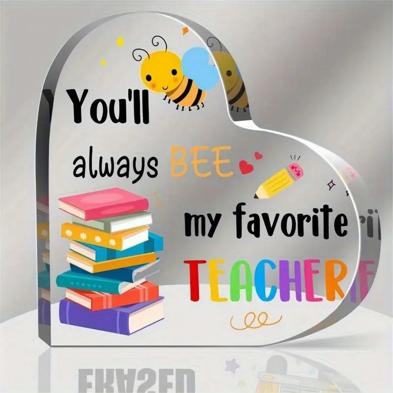 Teacher Appreciation Gifts for Women Best Teacher Gifts from Students Thank You Teacher Gifts Teacher Birthday Gifts Acrylic Keepsake and Paperweight Gift for Teacher