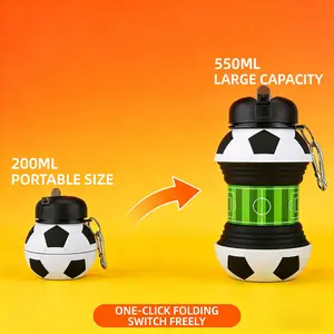 Outdoor Foldable Silicone Water Bottle, Portable Folding Sports Cup, Leak-Proof Travel Drinking Bottle, Durable & Lightweight Design