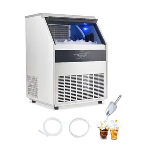 VEVOR 300lbs/24H Commercial Ice Maker, 126 Ice Cubes in 15 Minutes, Freestanding Ice Maker Machine with 88lbs Large Storage Capacity for Bar Office Restaurant, with LED Digital Display Self-Cleaning