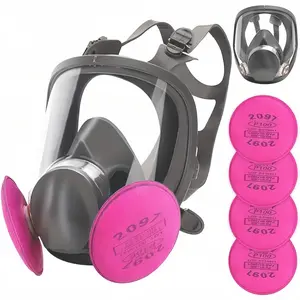 Respirator Mask, Reusable Face Respirators with Filters, Gas Masks Against Dust, Formaldehyde, Polishing, Staining, Sanding ,Paint,Dust,Chemicals and Other Work Protection6800+2091