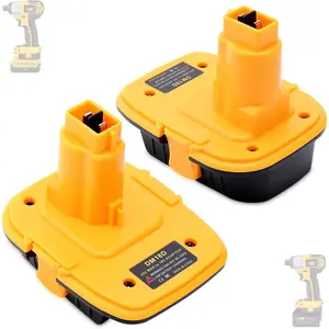 2-Pack DM18D Adapter Compatible with De-Walt 18V Tools, Adapter Compatible with De-Walt 20V MAX & 18V  48-11-1813 48-11-1850 48-11-1860 to Replace Old 18- XRP NiCad  DC9098