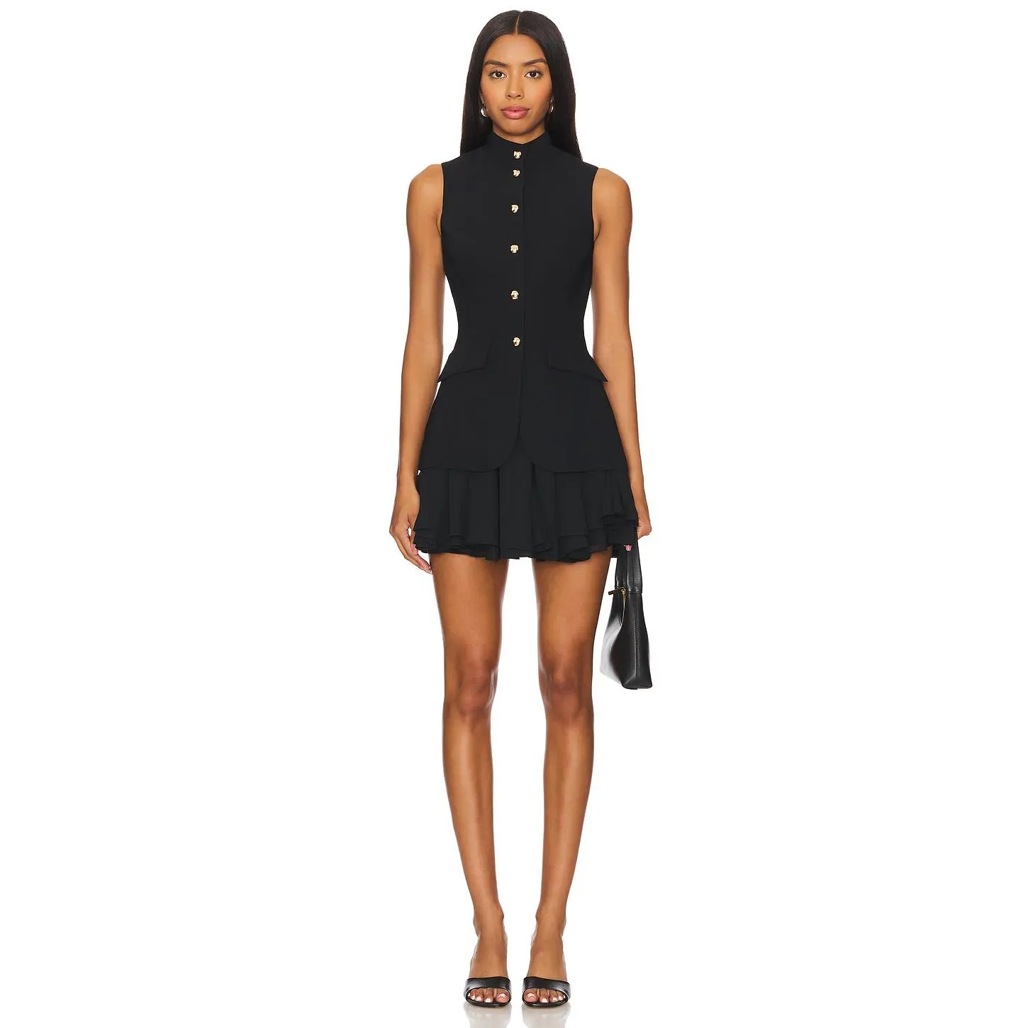 Amanda Uprichard x REVOLVE Justine Dress in Black & Black