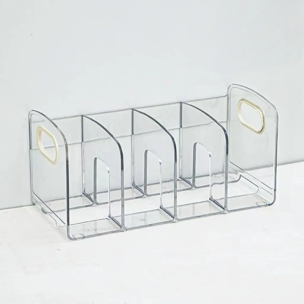 Simple Transparent Non-Slip Bookshelf, Desktop Storage Support, School Office Bookshelf, Small Bedroom Bookshelf, Perfect Organizer, Office Desk Accessories, Stationery Organizer