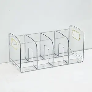 Simple Transparent Non-Slip Bookshelf, Desktop Storage Support, School Office Bookshelf, Small Bedroom Bookshelf, Perfect Organizer, Office Desk Accessories, Stationery Organizer