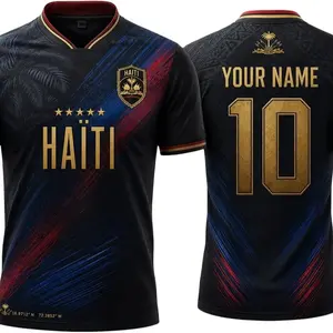 [Custom Name & Number] Personalized Haiti Soccer Jersey 2026 - Custom Maillot Haiti Jersey Shirts, Haitian Pride T Shirts Football Team Fans