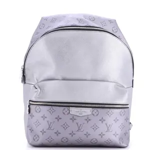 Pre-owned Louis Vuitton Leather Backpacks Discovery Backpack Monogram Taigarama PM by Rebag