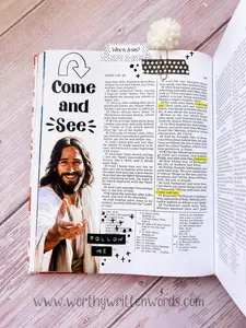 Come and See New Testament Bible Journaling Page Kit