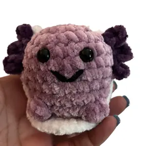 Crochet Axolotl Car Hanger - Perfect for Hanging Clothes and Accessories