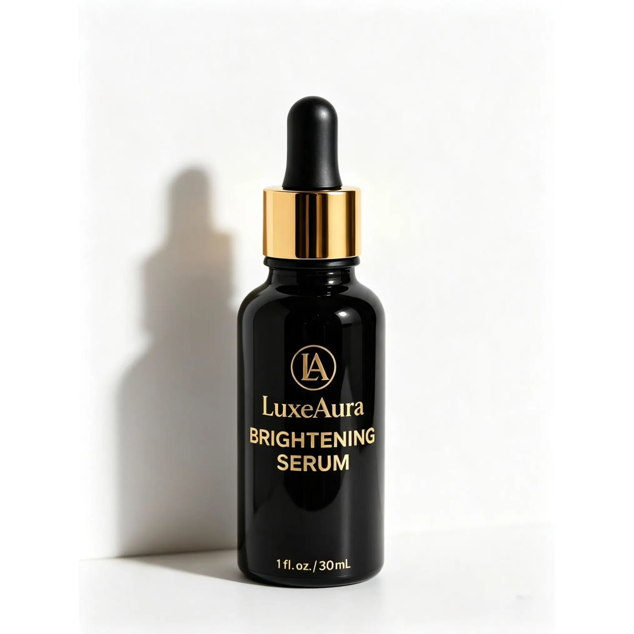 LuxeAura Brightening Serum, Facial Skincare Essence for Glowing Complexion